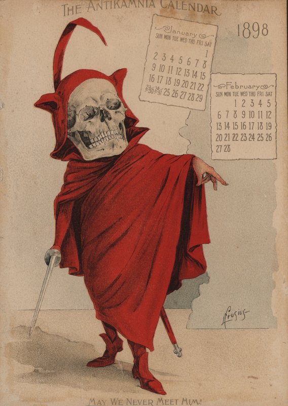 Mephistoholes, Antikamnia Takvimi için İllüstrasyon by Louis Crucius or Crusuius