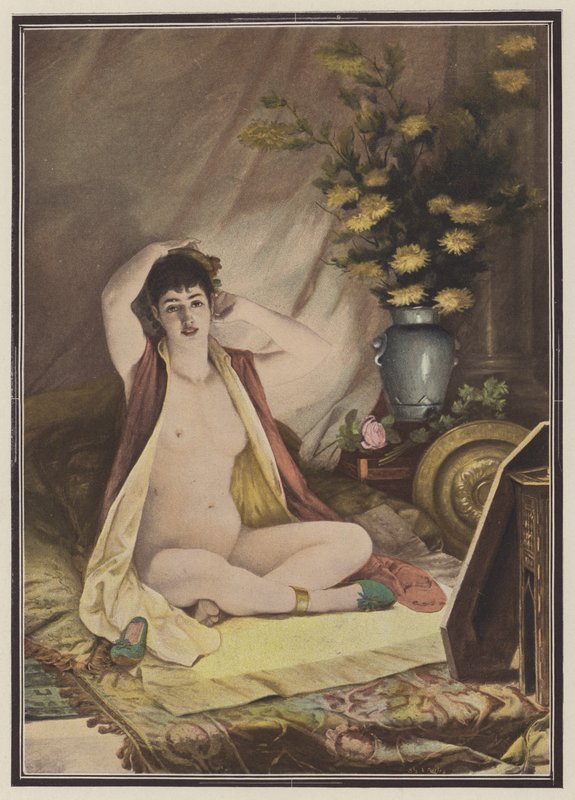 Aynadan önce (renkli taş) by Louis Jacquesson de La Chevreuse
