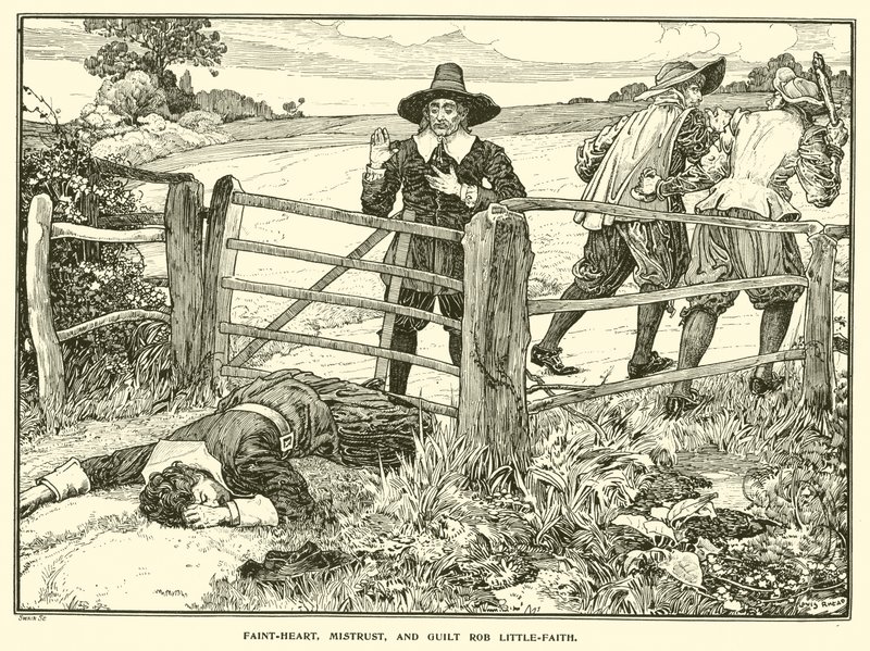 Soluk Kalp, Güvensizlik ve Suçluluk Rob Küçük İnanç (gravür) by Louis John Rhead