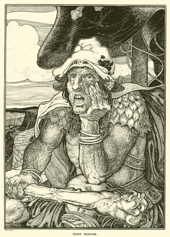 Dev Umutsuzluk (gravür) by Louis John Rhead