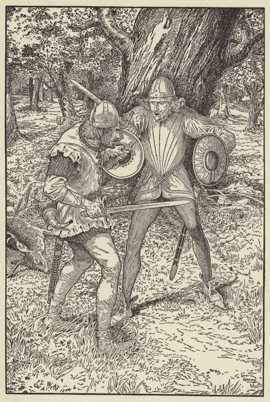 Tanrı aşkına, iyi adam, quot Robin, Fain adını bilsem by Louis John Rhead