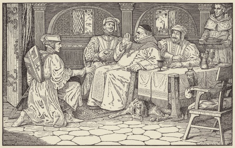 Bana biraz lütuf süresi vermen için sana dua etmeye geldim. by Louis John Rhead