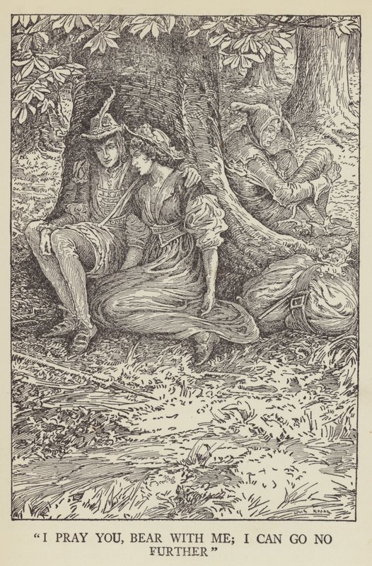 Sana dua ediyorum, benimle kal; daha ileri gidemem by Louis John Rhead
