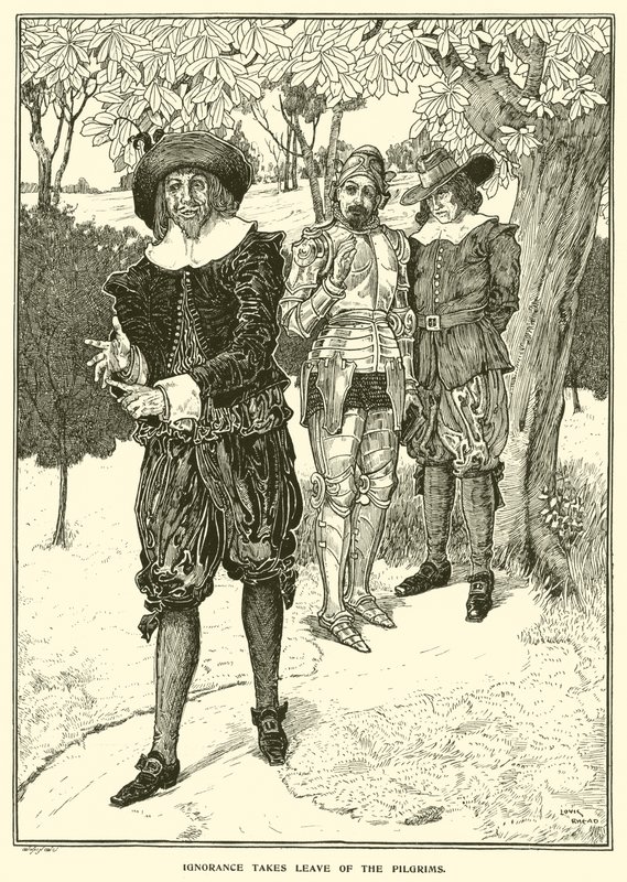 Cehalet Hacıları İzler (gravür) by Louis John Rhead