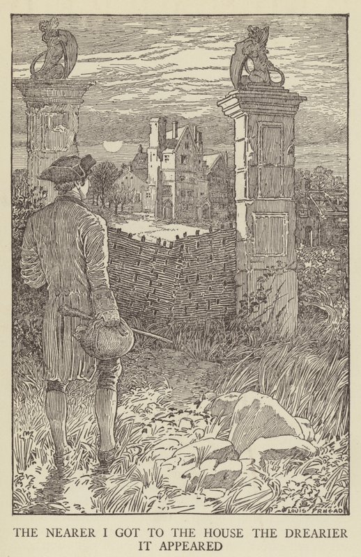 Robert Louis Stevenson tarafından Kaçırılanlar için İllüstrasyon by Louis John Rhead