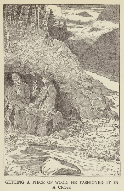 Robert Louis Stevenson tarafından Kaçırılanlar için İllüstrasyon by Louis John Rhead