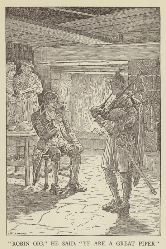 Robert Louis Stevenson tarafından Kaçırılanlar için İllüstrasyon by Louis John Rhead