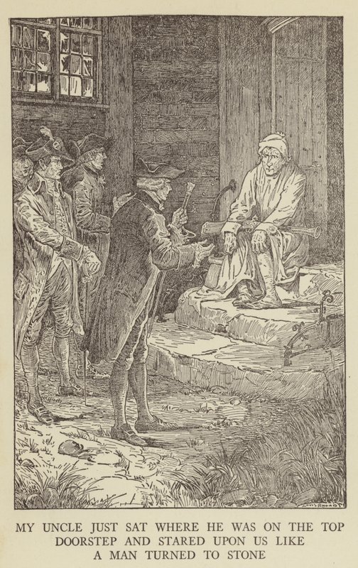 Robert Louis Stevenson tarafından Kaçırılanlar için İllüstrasyon by Louis John Rhead