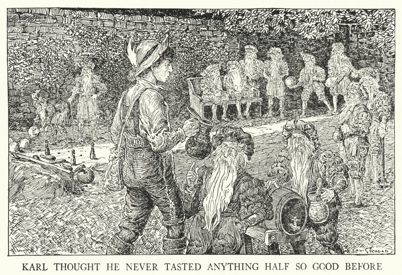 Karl daha önce hiç bu kadar güzel bir şey tatmadığını düşündü (litho) by Louis John Rhead