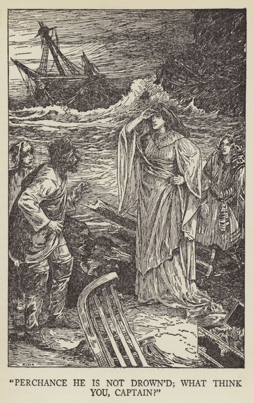 Muhtemelen boğulmamıştır; ne düşünüyorsun kaptan by Louis John Rhead