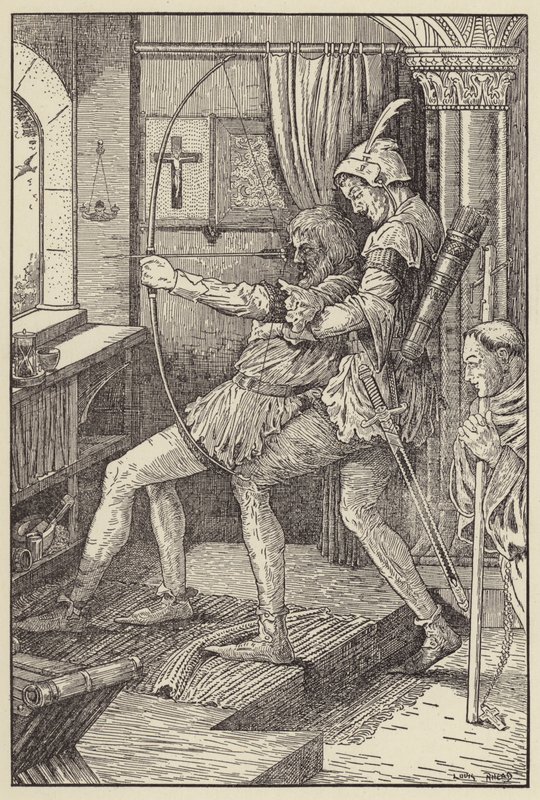 Robin son şaftını vuruyor by Louis John Rhead
