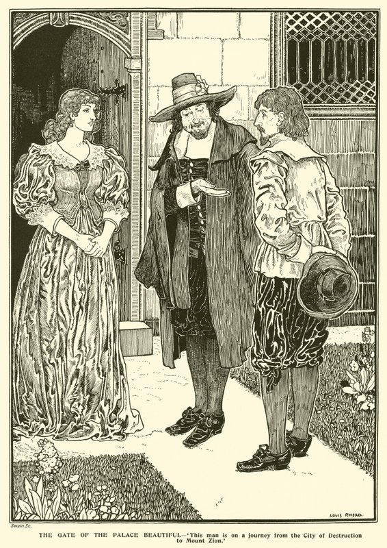 Güzel Sarayın Kapısı (gravür) by Louis John Rhead