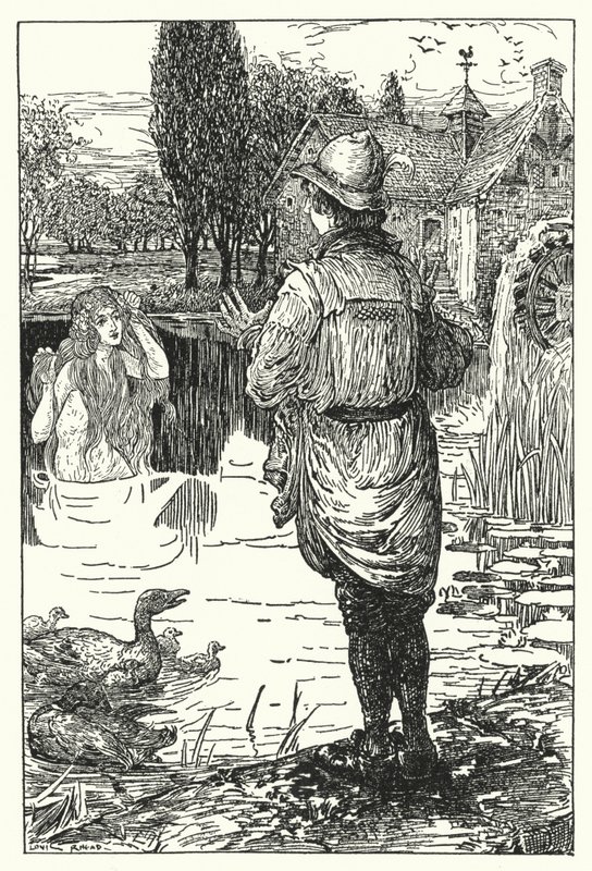 Su Perisi (taş) by Louis John Rhead