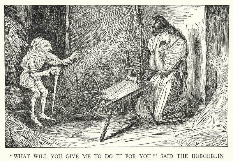 "Senin için yapmam için bana ne vereceksin?" dedi Hobgoblin (lito) by Louis John Rhead