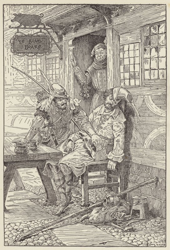 Yüzünde bir gülümsemeyle uzandı ve arama emri çıkardı. by Louis John Rhead