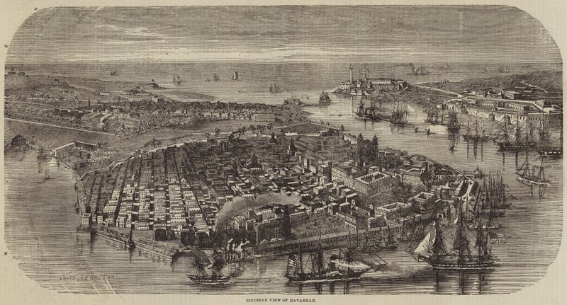 Havannah'ın kuşbakışı görünümü by Louis Le Breton