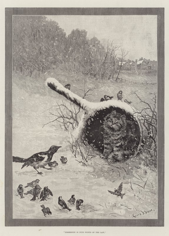 Mülkiyet Hukukun Dokuz Maddesidir by Louis Wain