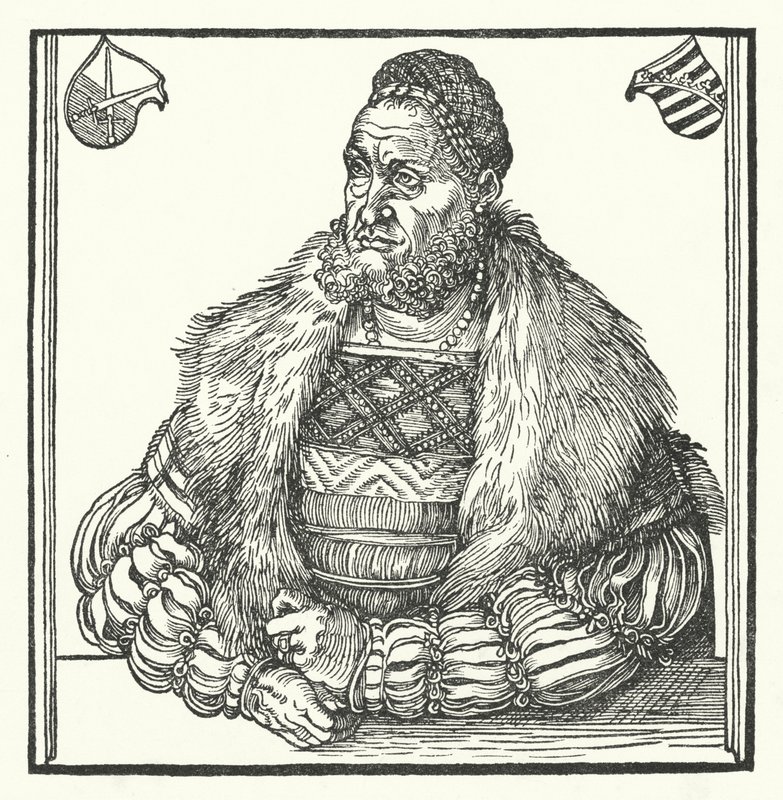 Frederick III, Saksonya Seçmeni (gravür) by Lucas the Elder (after) Cranach