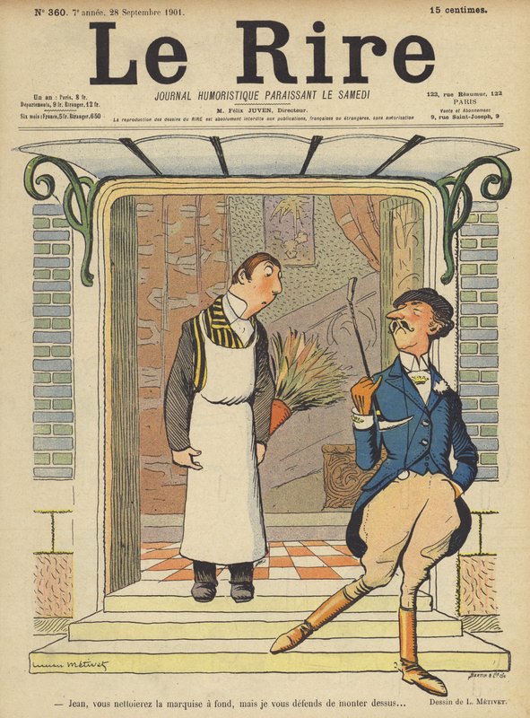 Le Rire için İllüstrasyon by Lucien Metivet