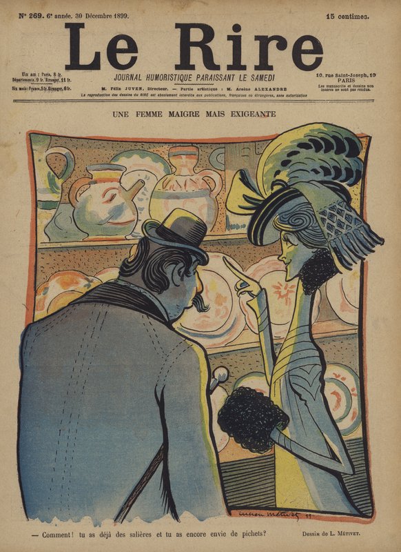 Le Rire için İllüstrasyon by Lucien Metivet