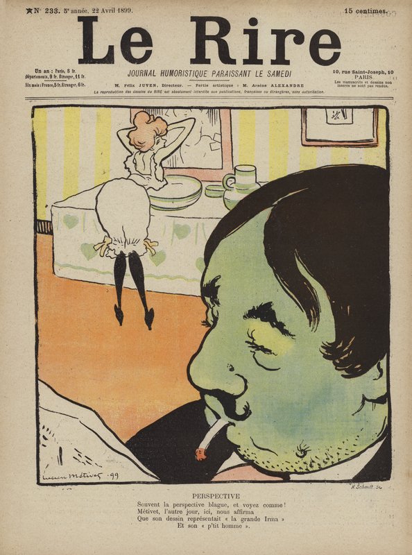 Le Rire için İllüstrasyon by Lucien Metivet