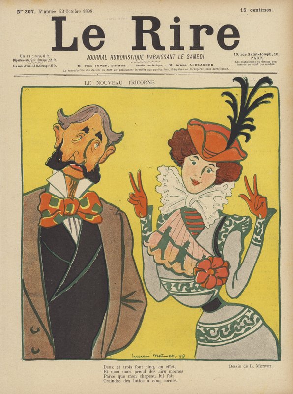 Le Rire için İllüstrasyon by Lucien Metivet