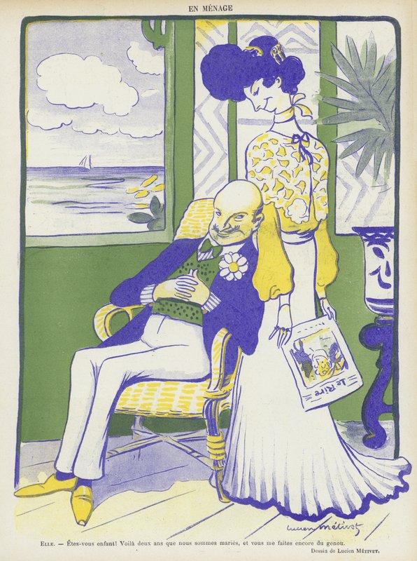 Le Rire için İllüstrasyon by Lucien Metivet