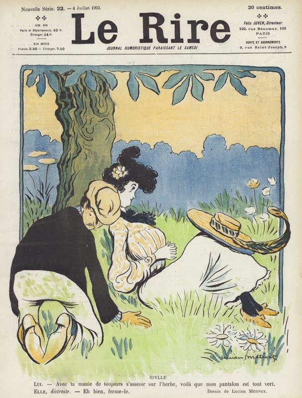 Le Rire için İllüstrasyon by Lucien Metivet