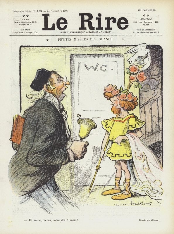 Le Rire için İllüstrasyon by Lucien Metivet