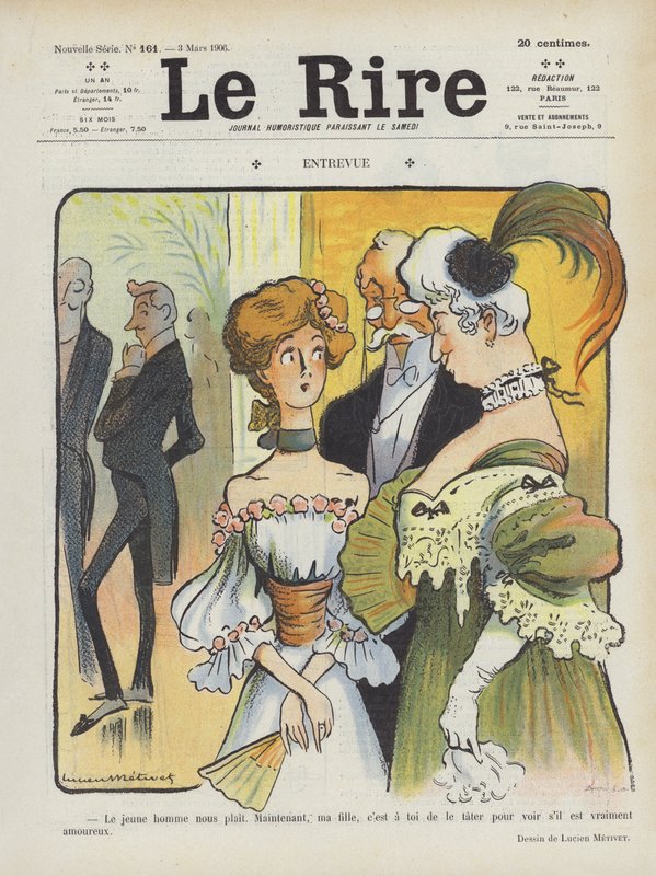 Le Rire için İllüstrasyon by Lucien Metivet