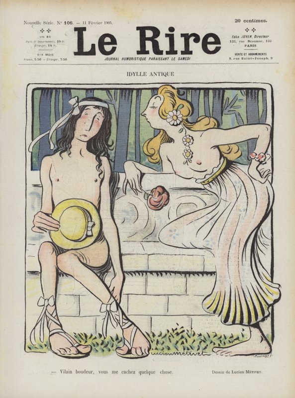 Le Rire için İllüstrasyon by Lucien Metivet
