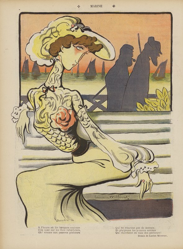 Le Rire için İllüstrasyon by Lucien Metivet
