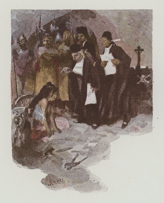 Victor Hugo tarafından Notre-Dame De Paris için İllüstrasyon by Lucius Rossi