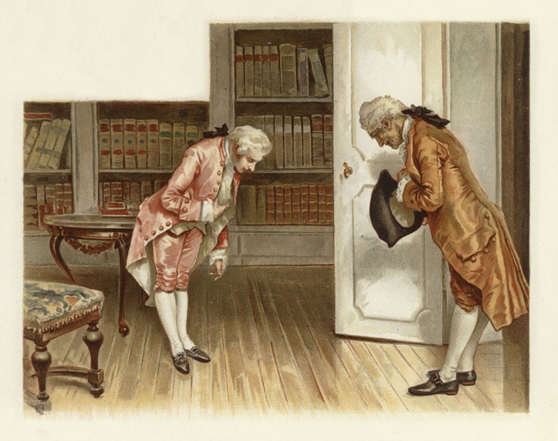 Illustration for The School for Scandal (chromolitho) by Lucius Rossi