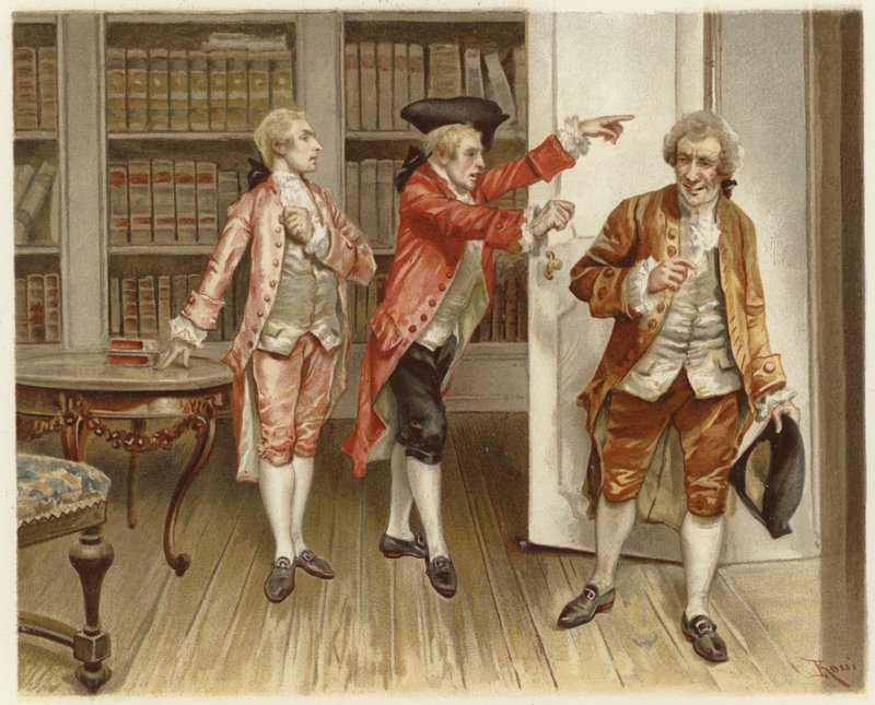 Skandal Okulu (chromolitho) için İllüstrasyon by Lucius Rossi