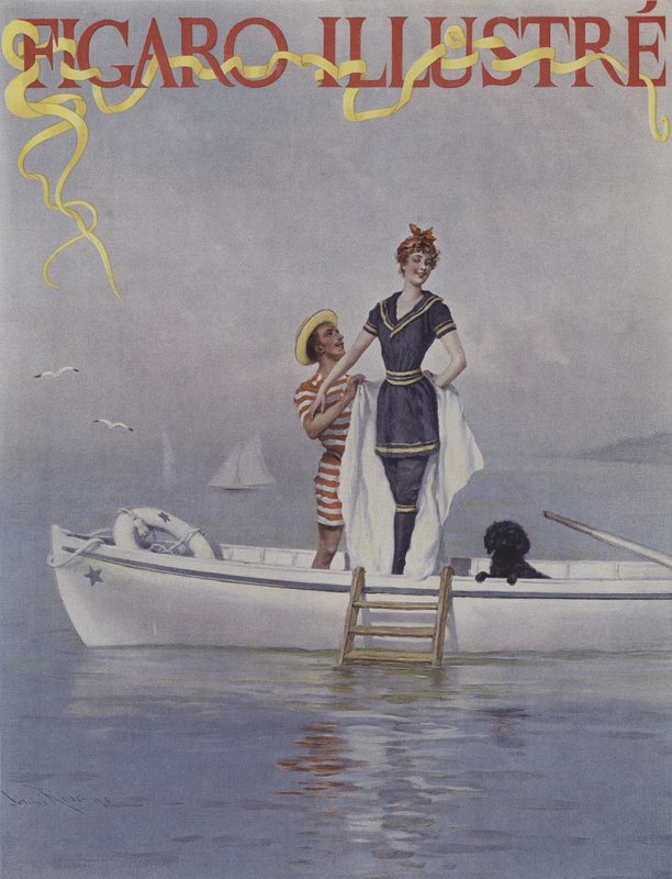Denizde Dolu Su, Le Figaro Illustre Kapağı, Ağustos 1894 by Lucius Rossi