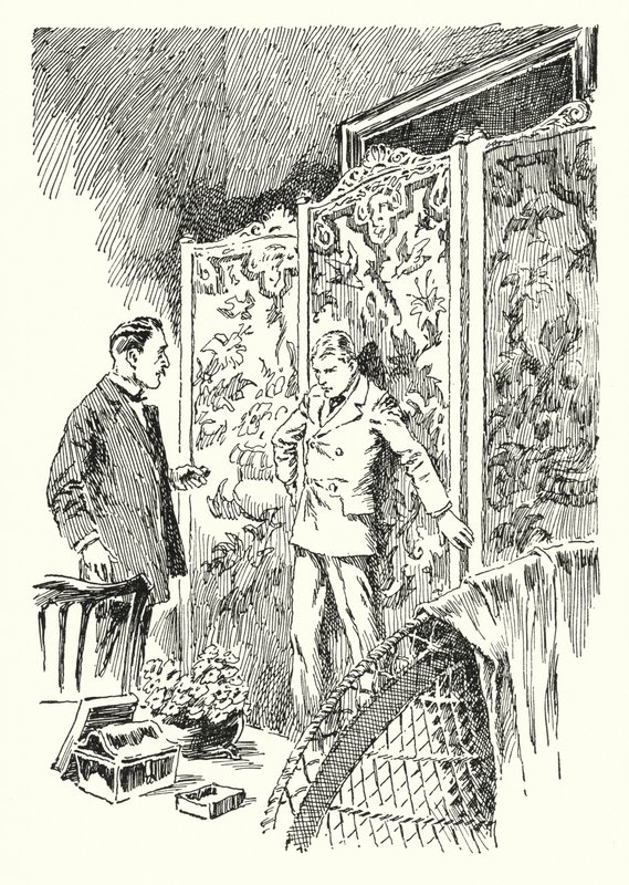 Oscar Wilde'ın Dorian Gray'in Portresi (litho) için İllüstrasyon by Lui Trugo