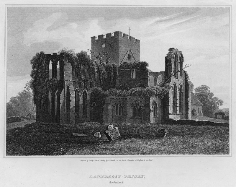 Lanercost Manastırı, Cumberland (gravür) by Luke (after) Clennell
