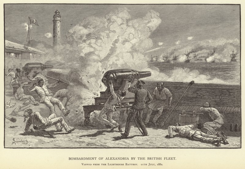 İngiliz filosu tarafından İskenderiye bombardımanı by M. Schonberg
