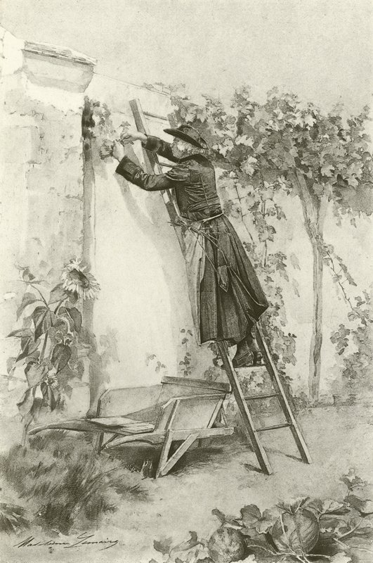 Abbe Konstantin (gravür) by Madeleine Lemaire