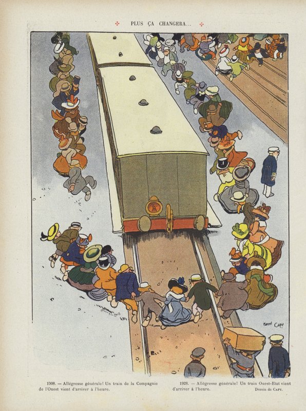 Daha çok şey değişir mi? . Le Rire için İllüstrasyon by Marcel Amable O.L. Capy