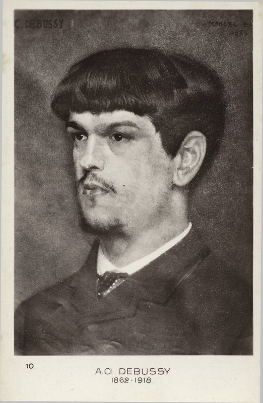 Claude Debussy, Fransız besteci (1862-1918) by Marcel Andre Baschet
