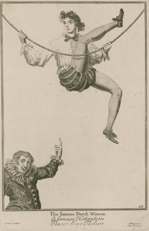Bartholomew Fuarı, Londra: Ünlü Hollandalı kadın, 1687 by Marcellus the Elder Laroon