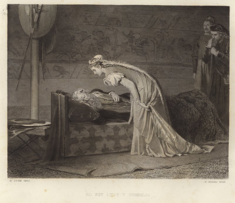 Kral Lear ve Cordelia by Marcus Stone