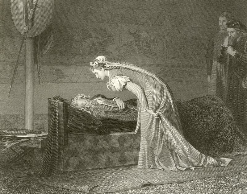Lear ve Cordelia by Marcus Stone