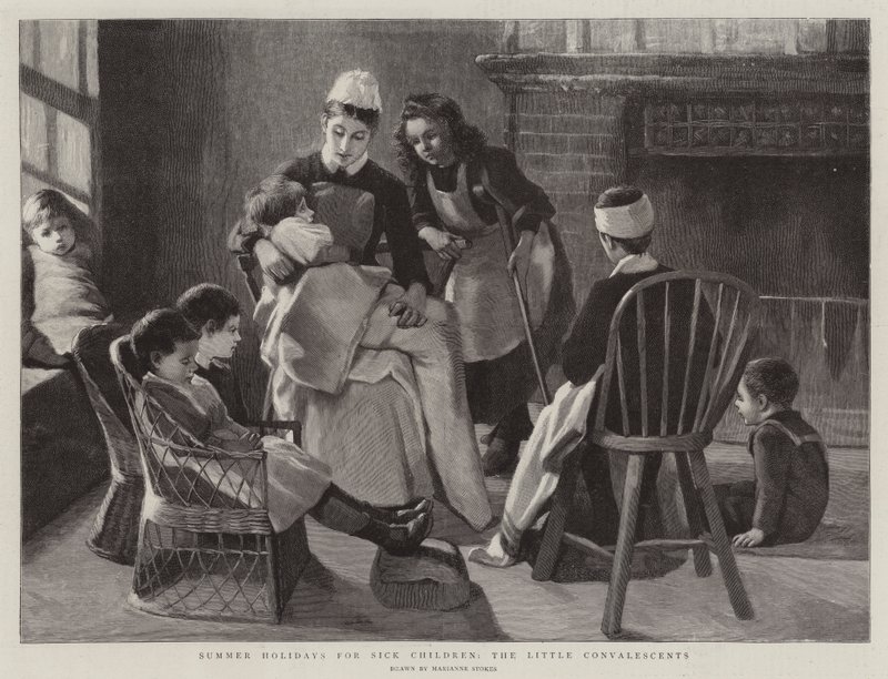 Hasta Çocuklar, Küçük Nekahatliler için Yaz Tatili by Marianne Stokes