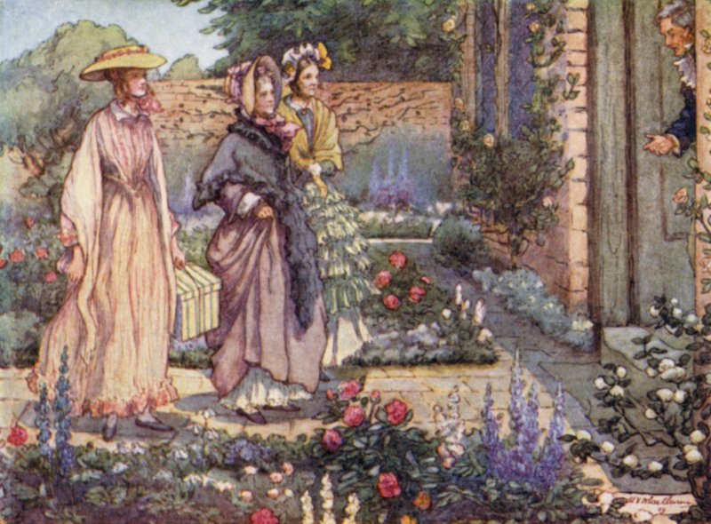 Bayan Gaskell tarafından Cranford için illüstrasyon by Mary V. Wheelhouse