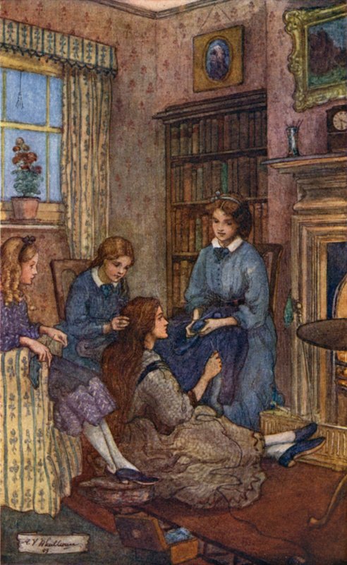 Küçük Kadınlar için İllüstrasyon by Mary V. Wheelhouse