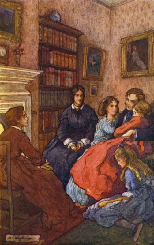 Küçük Kadınlar için İllüstrasyon by Mary V. Wheelhouse