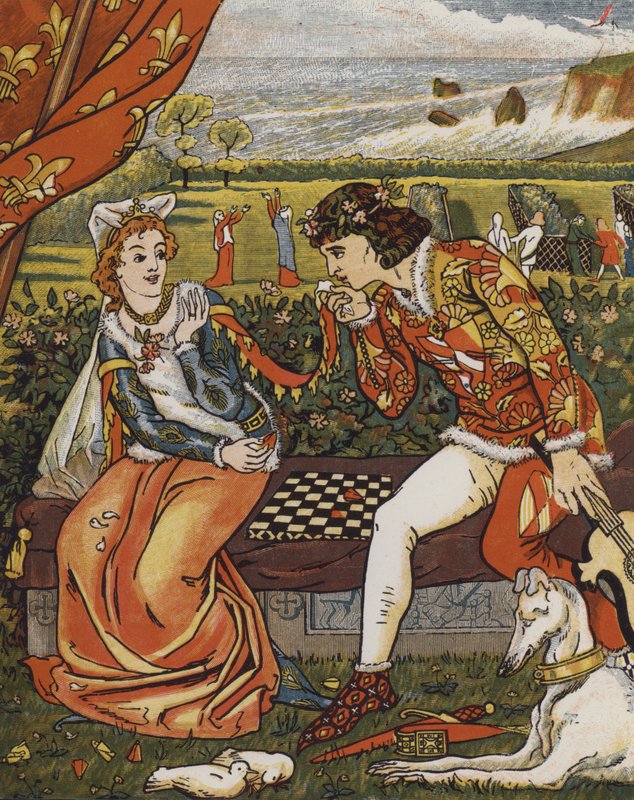Dorigen and Aurelius, Chaucer?s Franklin?s Tale  by Mary Eliza Haweis